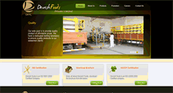Desktop Screenshot of deveshfoods.com
